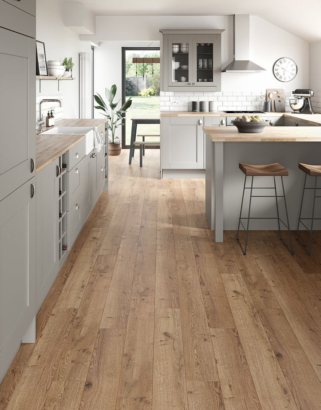 suelo laminado cocina